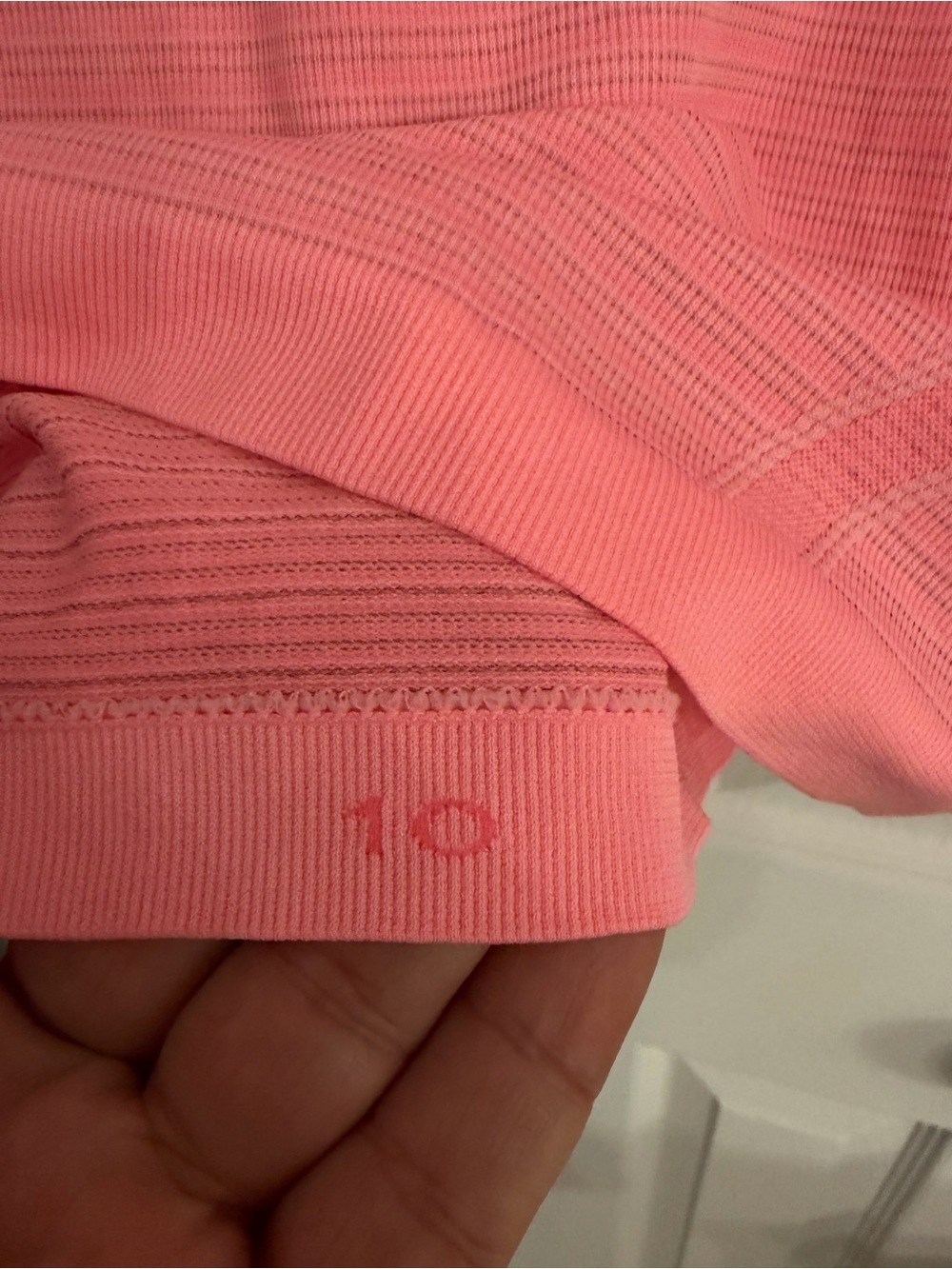 Lululemon Swiftly Tech Long Sleeve Top Pink Coral Size 10 - Picture 9 of 9